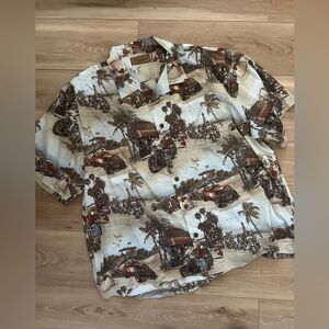 Vintage Clearwater Outfitters Santa’s Road-trip Casual Shirt XXL